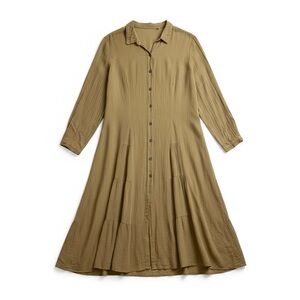 Kleën Short Sleeve Maxi Shirt Dress - sz Medium